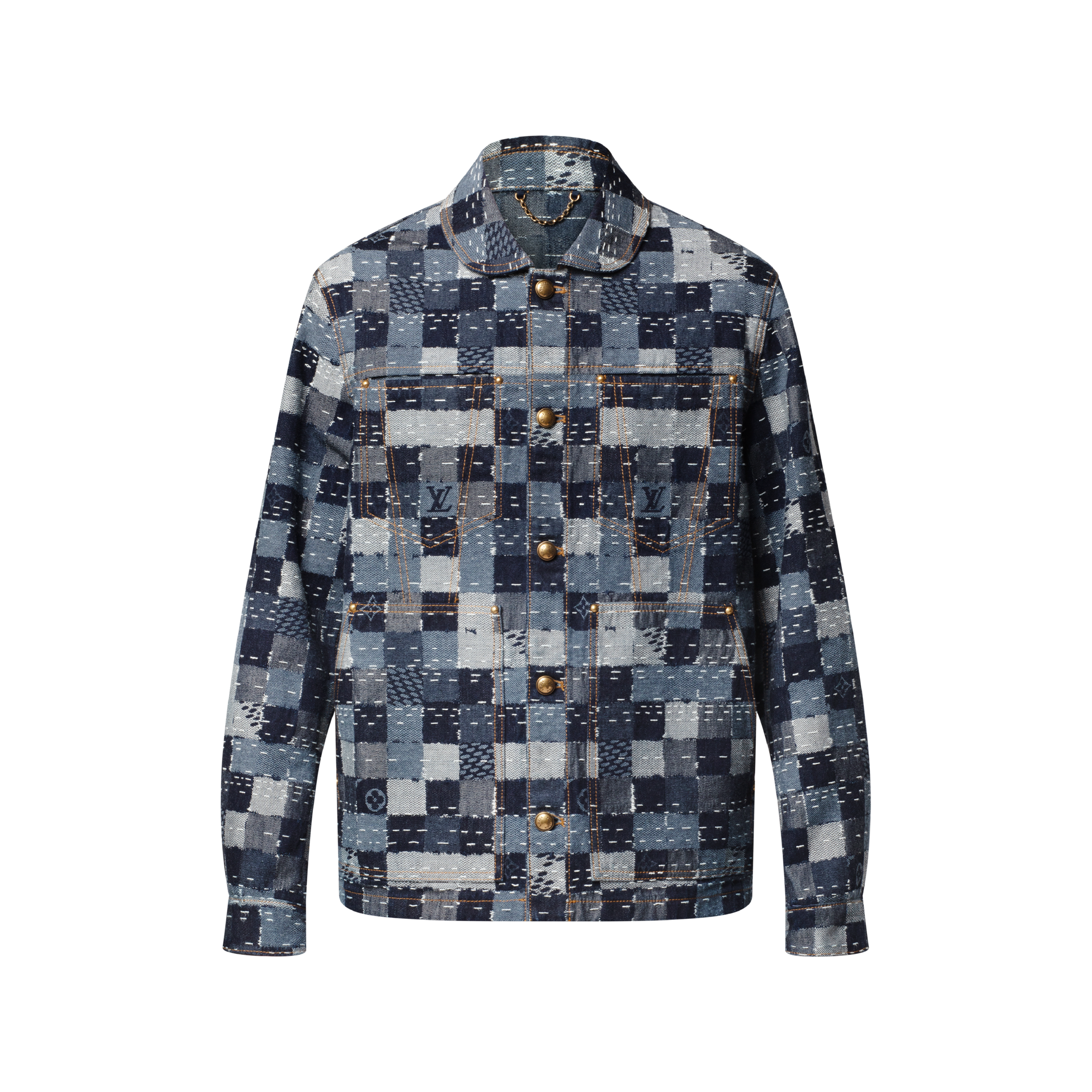 Damier Denim Workwear Blouson - Men - Ready-to-Wear | LOUIS VUITTON ®